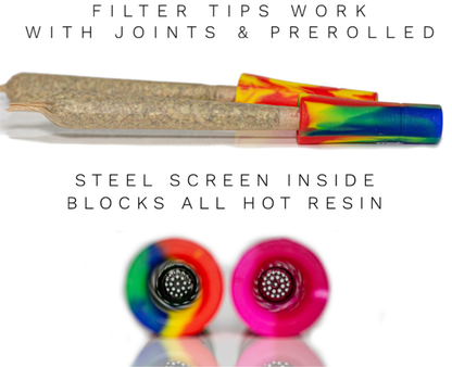 [FEATURE] Add an extra layer of protection. - The steel screen inside every Weedgets filter blocks harmful tar and resin and is easy to clean.