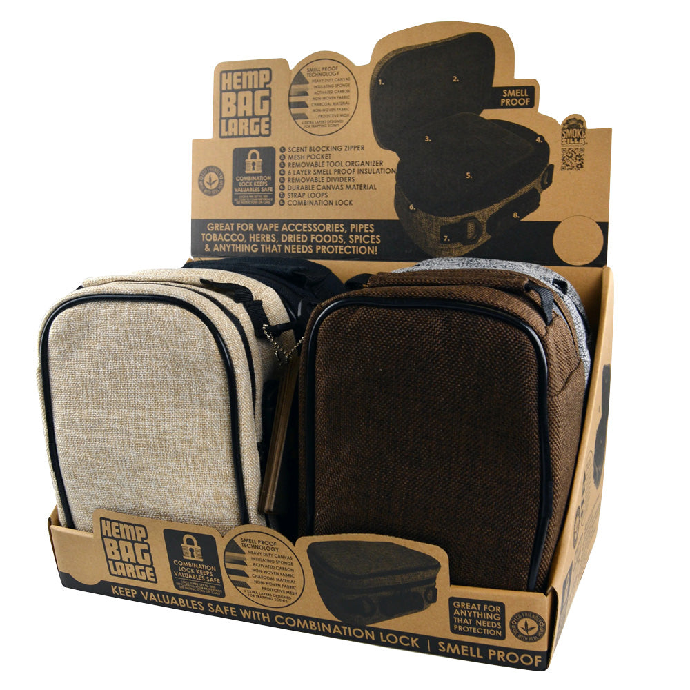 Smokezilla Smellproof Lockable Hemp Bags 4 Pack