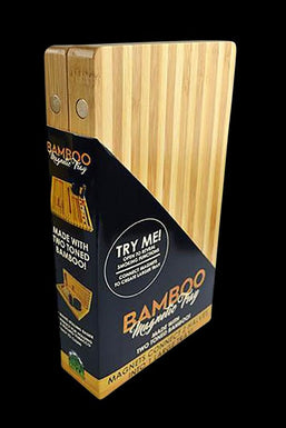 Smokezilla 2-Part Magnetic Bamboo Rolling Tray - 4 Pack