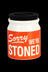 Sorry We're Stoned Ceramic Stash Jar with Silicone Lid