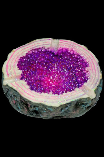 Purple - Sparkling Geode Ashtray