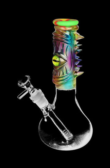 Spiked Cyclops Resin & Glass Water Pipe
