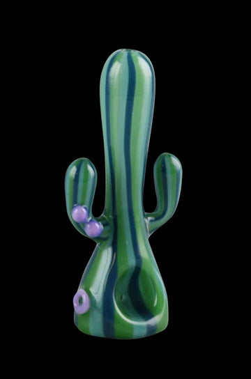 Standing Cactus Glass Hand Pipe