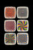 Glass Ashtray - Psychedelic - 6 Pack