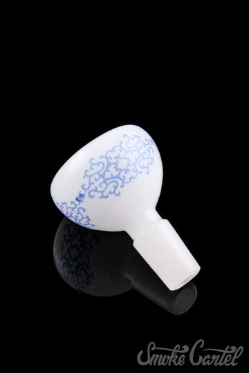 Featured View - White with Blue Accents - The China Glass Traditional Flower Bowl