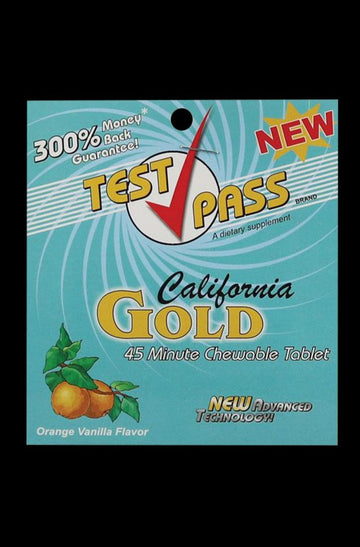 Test Pass "California Gold" Chewable Detox Tablets