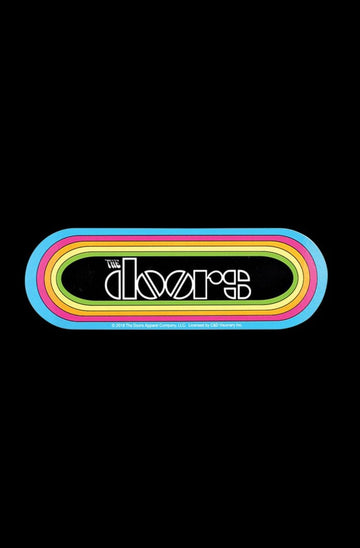 The Doors Retro Rainbow Ellipse Sticker