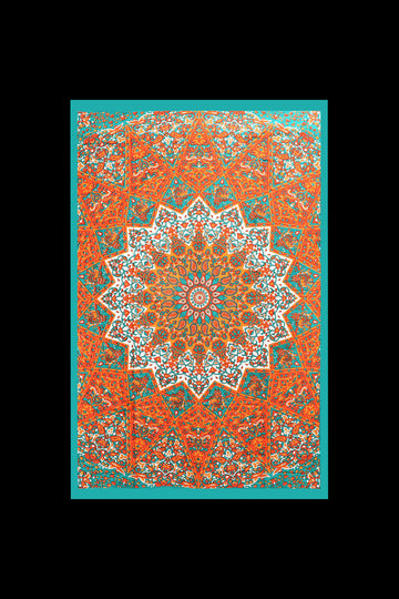 ThreadHeads Elephants Sunburst Mandala Color Tapestry