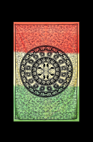 ThreadHeads Multi-Pattern Rasta Mandala Tapestry