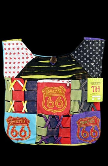 Patchwork Tote Bag - Route 66