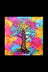 Small - ThreadHeads Tie-Dye Tapestry - Tree of Life