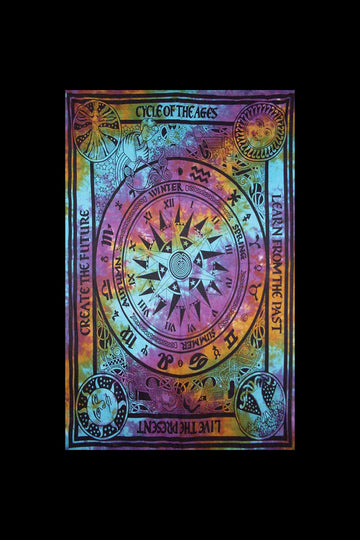 Tie Dye "Life Cycles" Tapestry