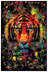 Tiger Splatter Non-Flocked Blacklight Poster - 24