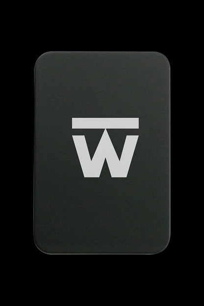 Front view of the Truweigh Gauge Digital Mini Scale, showcasing its compact, minimalist design against a dark backdrop.