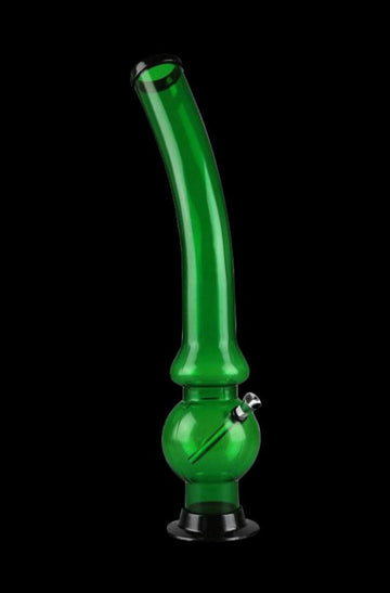 Acrylic Curved Neck and Bubble Base Water Pipe - Acrylic Curved Neck and Bubble Base Water Pipe