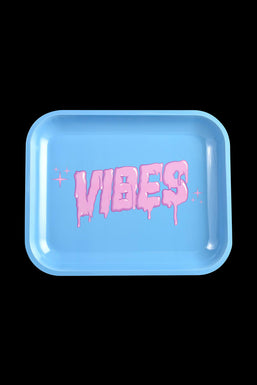 VIBES "Bubblegum Drip Logo" Metal Rolling Tray