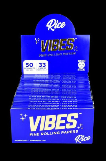 VIBES Rice Rolling Papers - 50 Pack