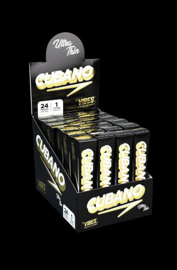 VIBES Ultra Thin King-Size Cubano Cones - 24 Pack