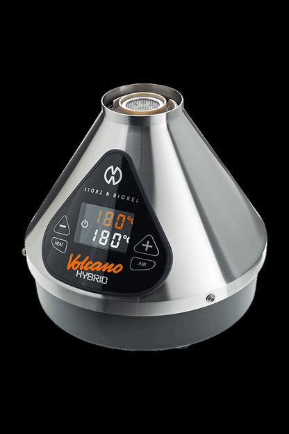 Storz & Bickel Volcano Hybrid vaporizer, displaying a temperature of 180°C.