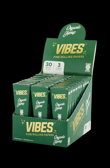 VIBES Organic Hemp Cones - 30 Pack