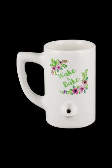 Wake and Bake "Floral" Mug Pipe