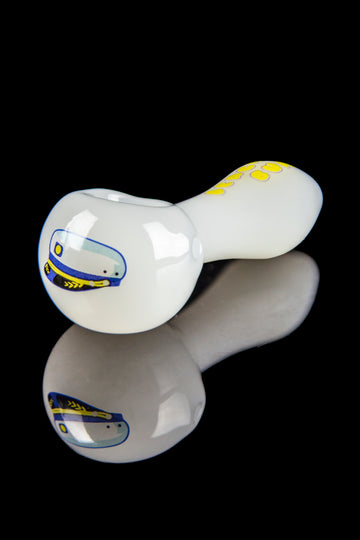 The Beach Bum "Sailor Hat' Glass Spoon Pipe - The Beach Bum "Sailor Hat' Glass Spoon Pipe