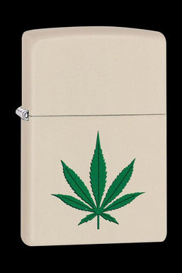 Zippo Lighter - Hemp Leaf