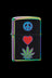 Zippo Lighter "Peace, Love, Pot"