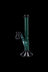 Teal & Black - Colored Glass Straight Ice Bong - 12 Inch