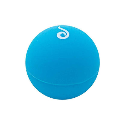 Front view of the Dr. Dabber Shatterproof Storage Ball, a solid blue sphere against a plain white background.