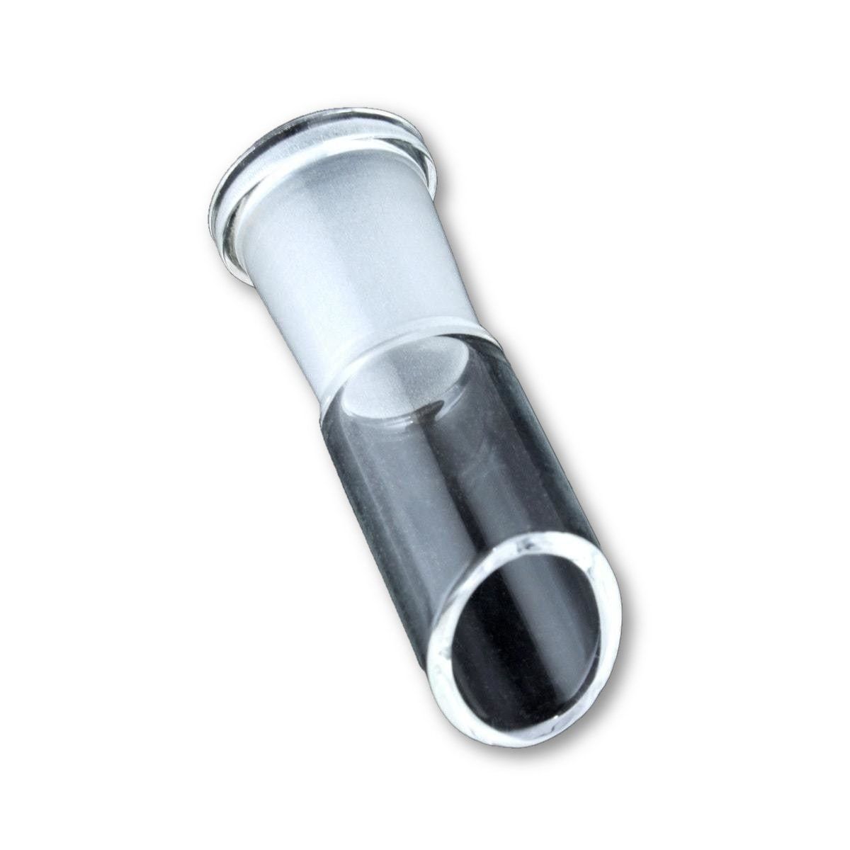 Angled Cut Vapor Dome shown in a close-up, angled view against a plain white background, highlighting its clear glass construction.