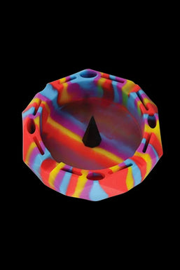 Diamond Multi Color Silicone Ashtray - 5" / Colors Vary