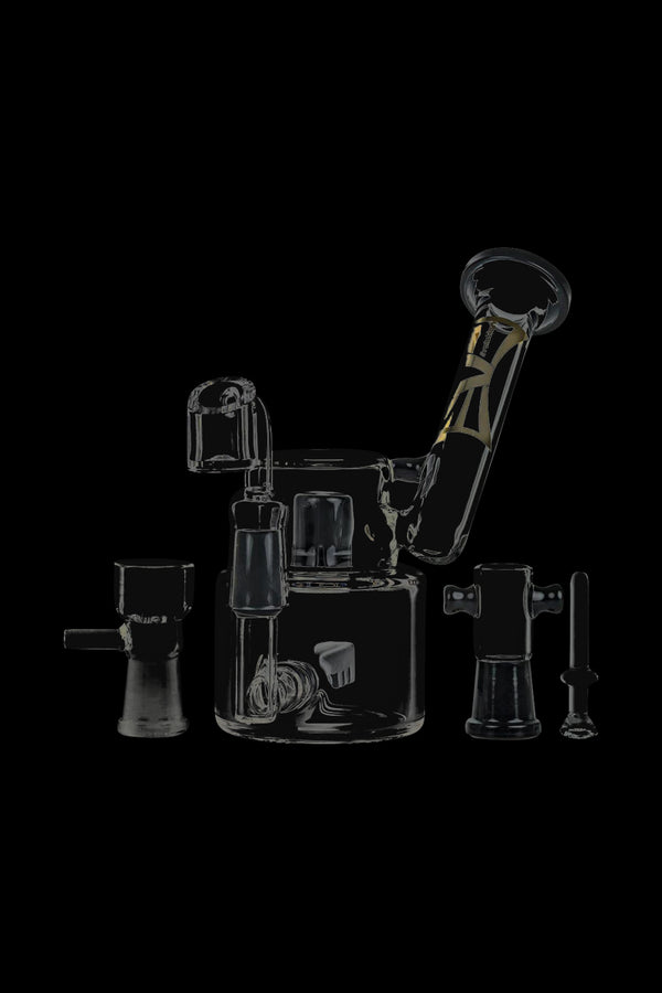 Evolution Morning Glory Sidecar Dab Rig - Clear/Black