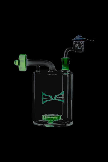 Jade Green - Evolution Money Jar Dab Rig with Banger and Carb Cap