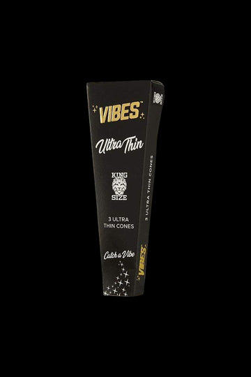 VIBES King Size Pre-Rolled Ultra Thin Cones - 3 Pack