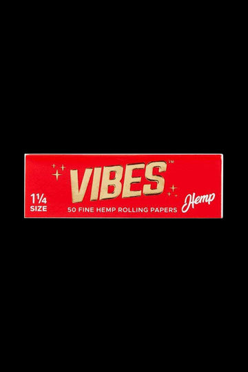 Single Pack - VIBES 1 ¼ Hemp Rolling Papers - 1 - 5 - 50 Pack