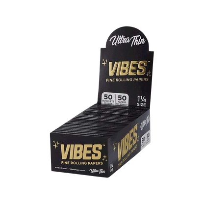 [WHITE][TRANSPARENT]VIBES 1 ¼ Ultra Thin Rolling Papers | Box
