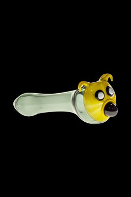 Yellow Dog Glass Spoon Pipe