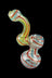Swirl Stripped Mini Bubbler Glass Pipe - Swirl Stripped Mini Bubbler Glass Pipe