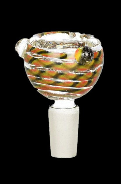 Smoke Cartel Glass on Glass  Male Slide Bowl