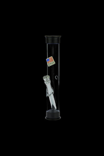 Black - Acrylic Bong with Carb Hole and Straight Tube