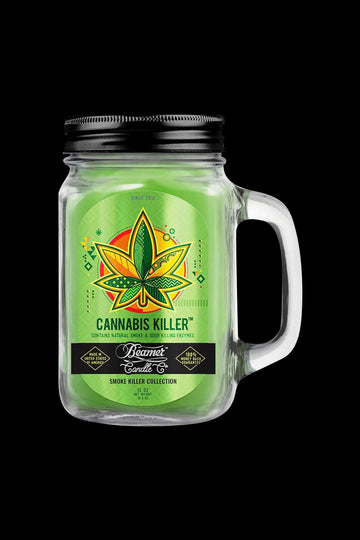 Cannabis Killer / 12oz - Beamer Candle Co. Smoke Killer Collection Mason Jar Candle