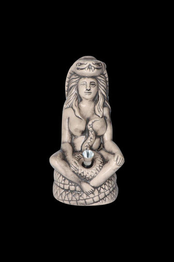 Serpent Goddess Ceramic Bong
