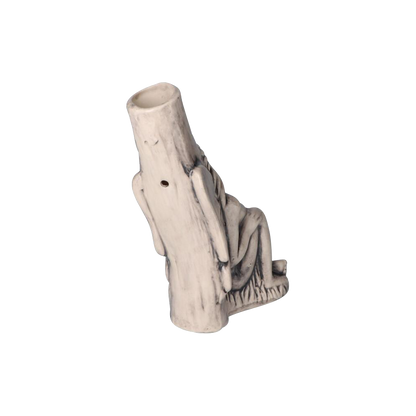 [WHITE][TRANSPARENT]Sleeping Maiden with Water Jug Ceramic Pipe - Back View 2