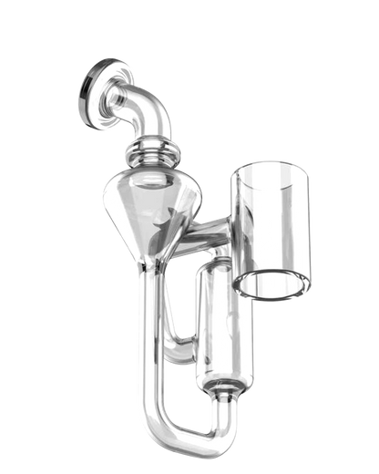 A three-quarter view of the Elite Pro Hyperloop Glass with a smooth, curved design against a plain white background.