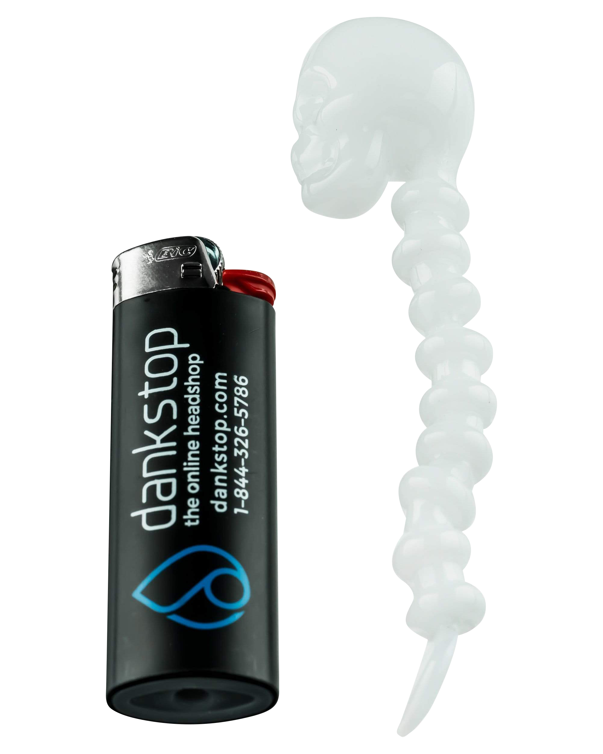 A close-up shot of the Fatality Dabber with a white handle and silver tip against a dark background.