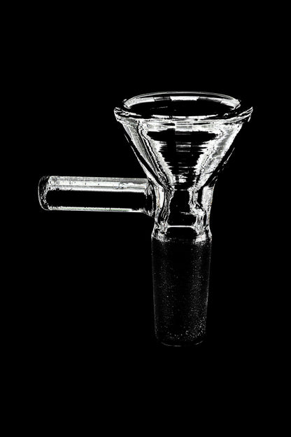 Close-up of the Glass Bowl, showcasing its clear glass construction and simple rounded shape.