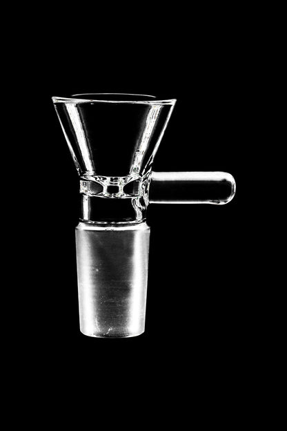 Close-up of the Glass Bowl, showcasing its clear glass construction and simple, rounded shape.