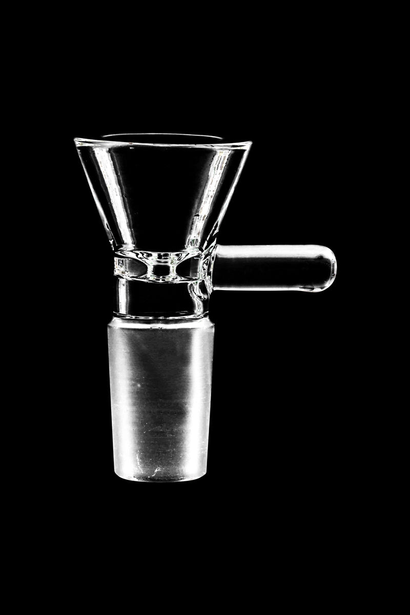 Close-up of the Glass Bowl, showcasing its clear glass construction and simple, rounded shape.