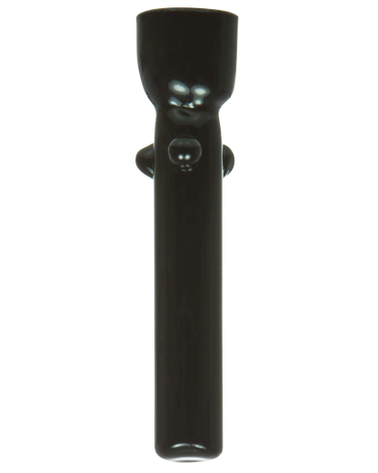 A front view of the Glass Nail, showing its dark, smooth surface and simple cylindrical form against a plain white background.